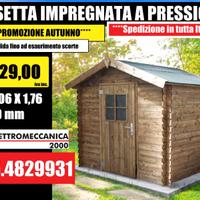 CASETTA IN LEGNO IMPREGNATO PREZZO SPECIALE