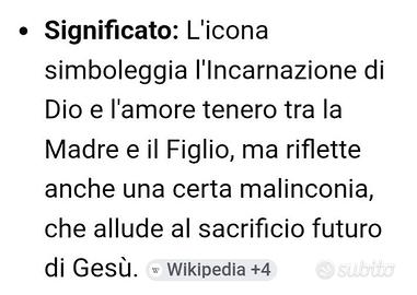 Icona Madonna con Gesù