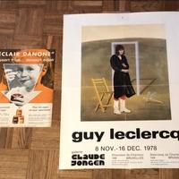 Poster bifacciale Danone Banania e poster Leclercq