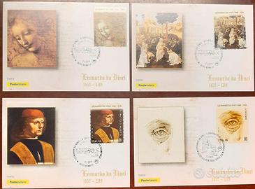 Cartoline ufficiali "500° di Leonardo da Vinci"