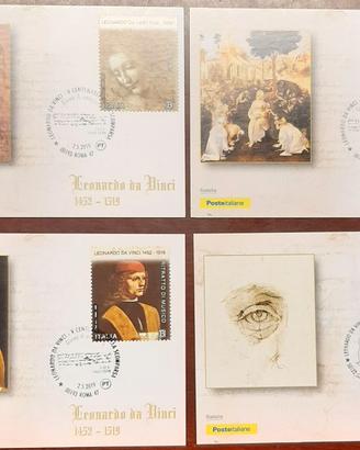 Cartoline ufficiali "500° di Leonardo da Vinci"