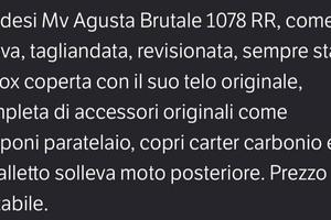 MV augusta Brutale 1078 RR