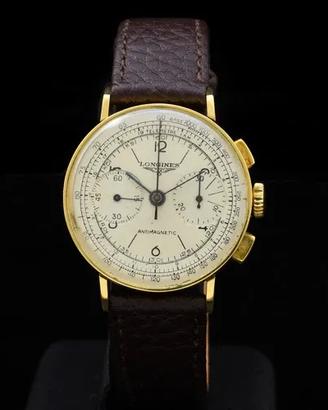 Longines Chronograph 13ZN 18 kt gold 40s manual