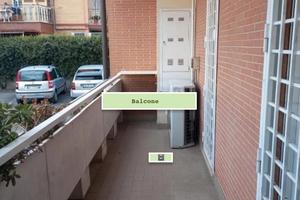 MAGLIANA VILLA BONELLI BiLOCALE ARREDATO BALCONE