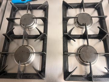 Cucina 4 fuochi Berto’s Professionale Acciaio Inox