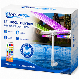 Fontana LED Solare Piscina RGB Hyperpool