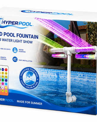 Fontana LED Solare Piscina RGB Hyperpool