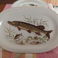 Servizio Pesce Vintage Nuovo 16 PZ oro zecchino.