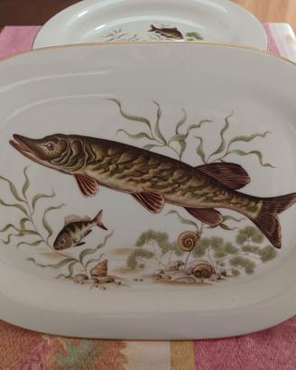 Servizio Pesce Vintage Nuovo 16 PZ oro zecchino.