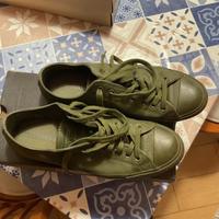 Converse in pelle verde