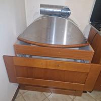 Cucina legno color ciliegio 