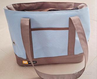 borsa trasportino cani con rete protettiva