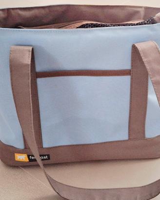 borsa trasportino cani con rete protettiva