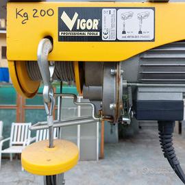 Paranco elettrico VIGOR 200 Kg