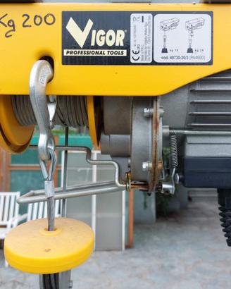 Paranco elettrico VIGOR 200 Kg