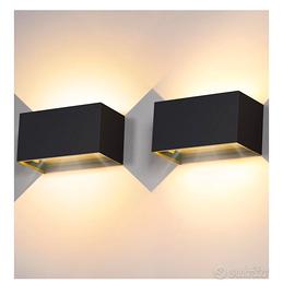 2 Lampade da Parete in acciaio