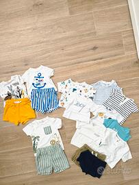 Set coordinati +magliette mezze maniche Neonato