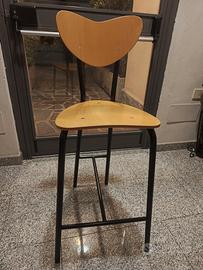 Sedie sgabelli in legno ( 4 pezzi )