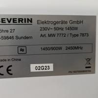 micronde Severin 28lt - come nuovo 
