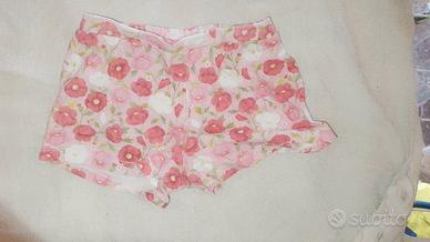 Shorts Morbidi a Fiori - Stampa Floreale Rosa