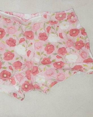 Shorts Morbidi a Fiori - Stampa Floreale Rosa