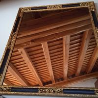 Specchiera in legno e oro del 1700