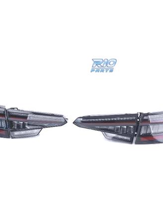 FANALI PER AUDI A4 S4 B9 8W SEDAN 15- LED NERO FUM