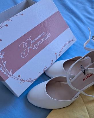 Scarpe con tacco bianche