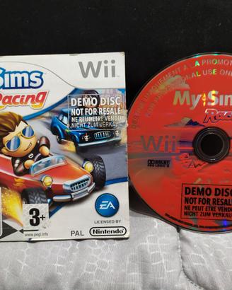 My Sims Racing DEMO videogioco per Wii molto raro