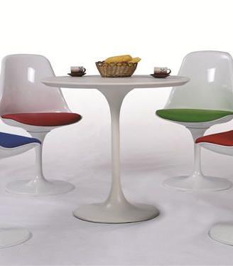 Tavolo design Saarinen Tulip bianco diam 70 cm