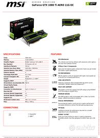 GeForce GTX 1080 Ti AERO 11G OC

