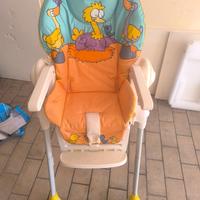 Seggiolone e fasciatoio