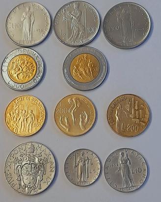 Lotto monete Vaticano vintage da collezione