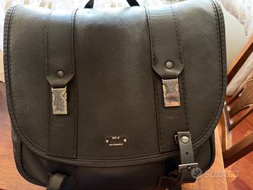 Borsa laterale MCJ Business in pelle nera