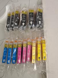 15 cartucce ink 550 e 551 compatibili Canon Pixma