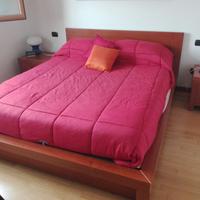 Letto contenitore con comodini Spagnol