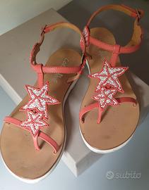 Sandali infradito con perline Coral Blue