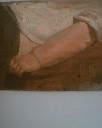 OLIO SU TAVOLETTA  EUGENIO CECCONI MACCHIAIOLI
