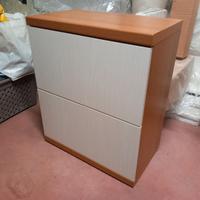 Libreria legno massello di ciliegio made in italy