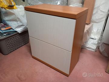 Libreria legno massello di ciliegio made in italy