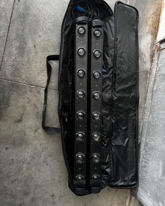 Barre Roll Beam 8x12W RGBW con Tilt e Pixel