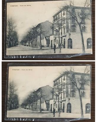 Antica cartolina il
Viale dei Millea  Firenze.