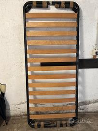 Rete a doghe singola in legno con struttura metall