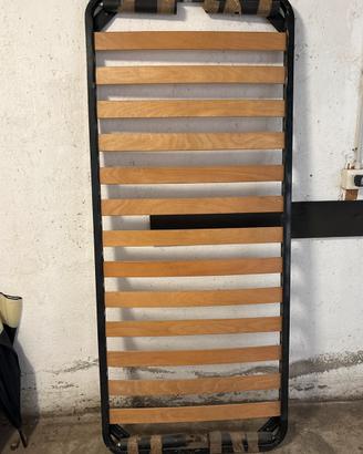 Rete a doghe singola in legno con struttura metall