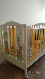 Culla Lettino Pali Gigi e Lele + materasso
