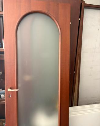 Porta legno con vetro