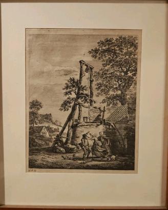 Coppia Incisioni Originali Paul Sandby (1758) - Ac