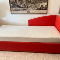Letto singolo con letto estraibile