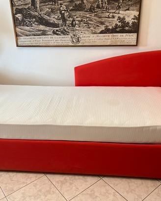 Letto singolo con letto estraibile