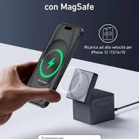 Anker Caricatore Wireless iPhone Cube 3 in 1 con M